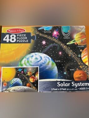 Melissa & Doug 48-Piece Solar System Floor Puzzle - Colorful Planets